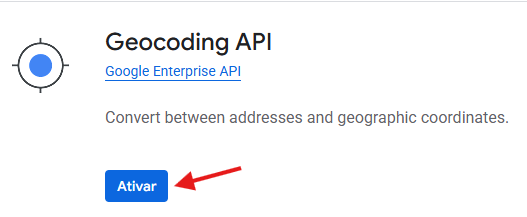Ativar Geocoding API