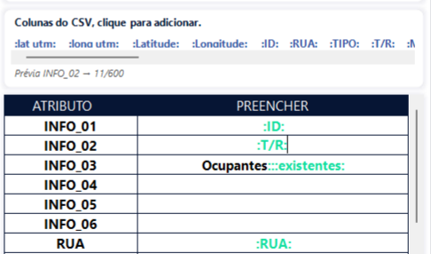 IMPP Preencher atributos